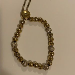 MK adjustable gold plated bracelet